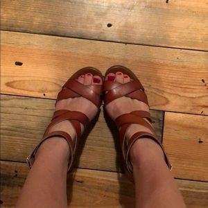Material girl heeled sandals